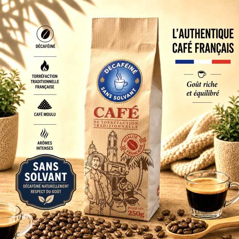 250g Décaféiné Café Moulu