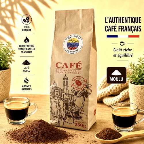 250g Colombie Café Moulu