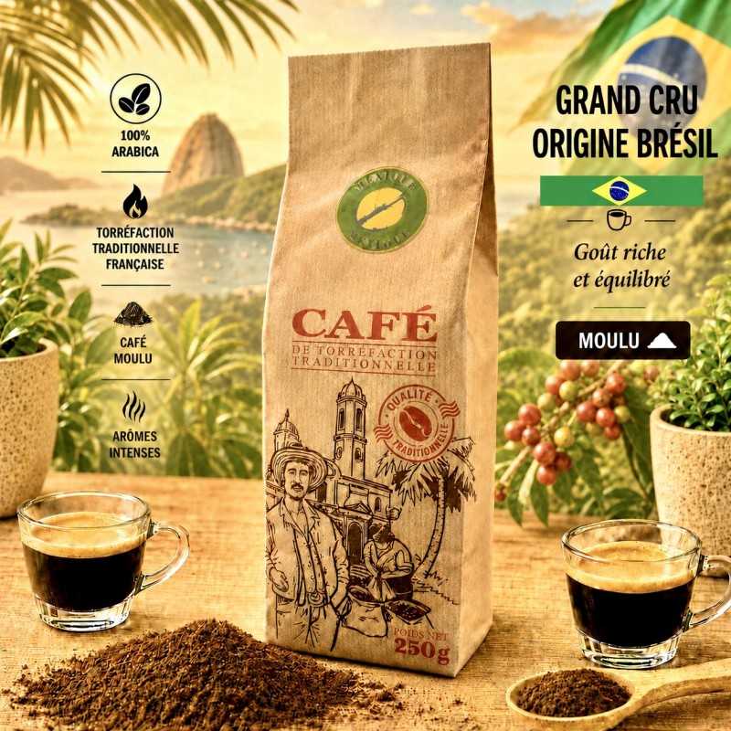 250g Brésil Café Moulu