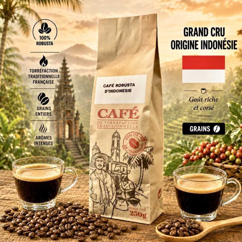 250g Indonésie Café Grain