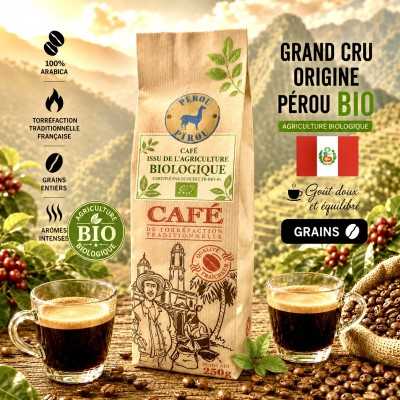 250g Bio Pérou Café Grain