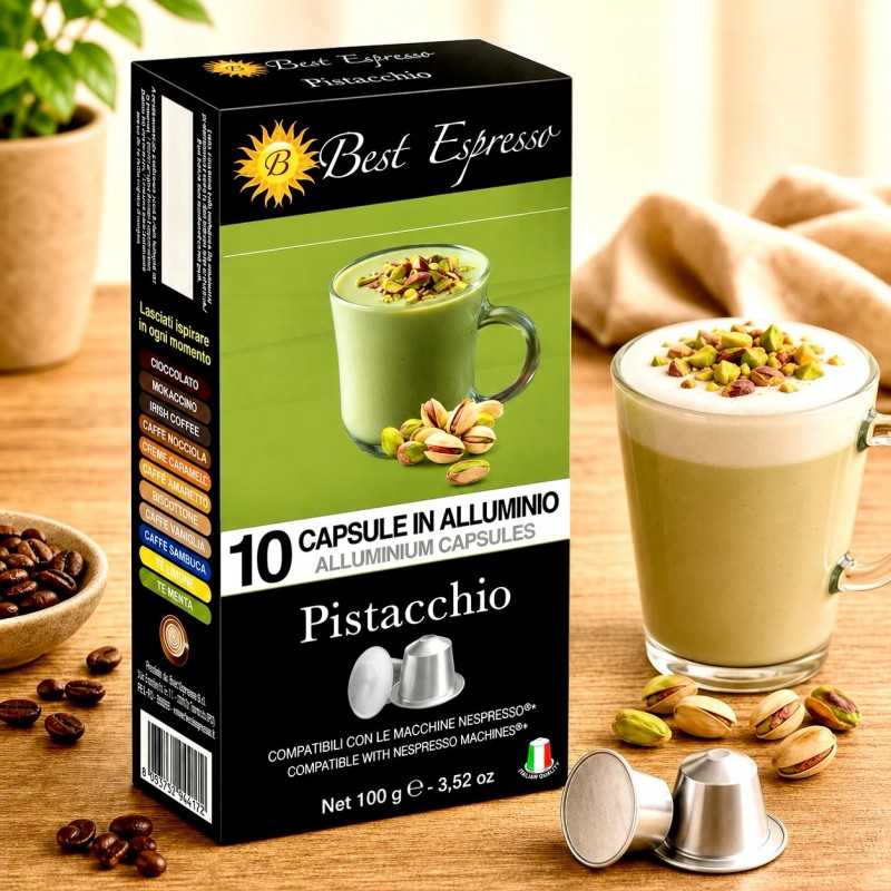 x10 Capsules Café Pistache Compatibles Nespresso® Note Douce Gourmande