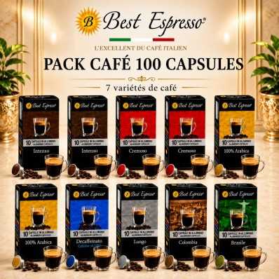 Pack Café x100 Capsules Compatibles Nespresso® Café Original