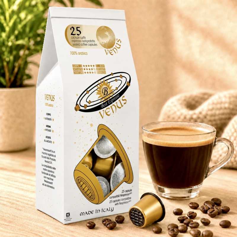 x25 Capsules Café 100% Arabica Compatible Nespresso® Doux et Savoureux