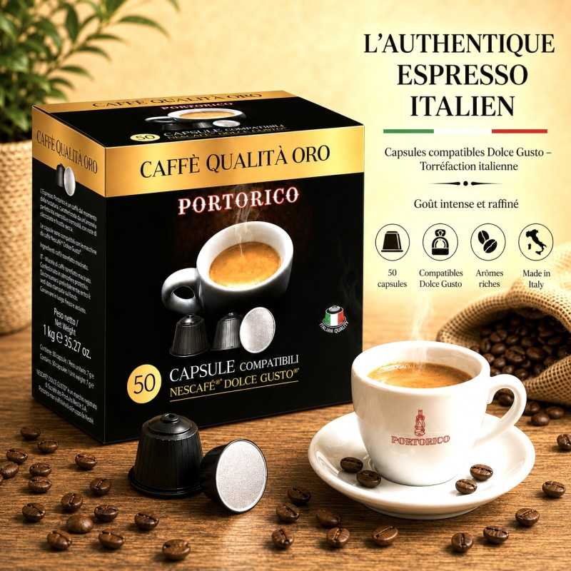 Oro Capsules  Compatibles Machine à Café Dolce Gusto® x50