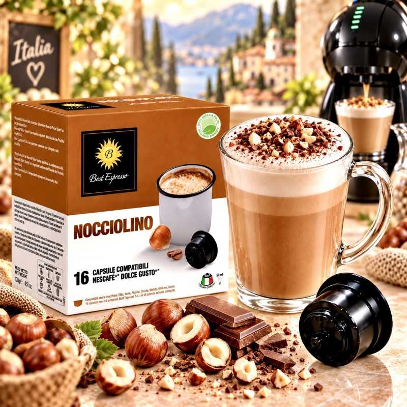 x16 Café Noisette Capsules compatibles Dolce Gusto® Intense Noisette