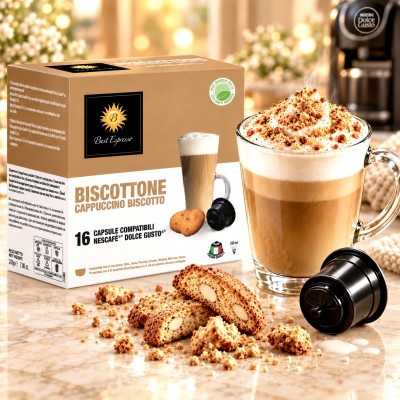 x16 Biscottone Capsules Café Compatibles avec Dolce Gusto®