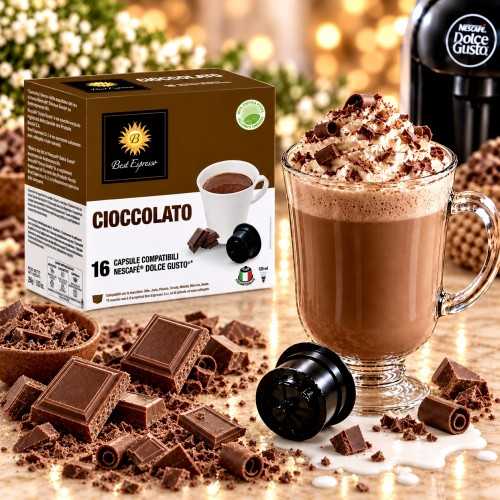 x16 Chocolat Capsule Compatible Dolce Gusto® Savoureux et Intense