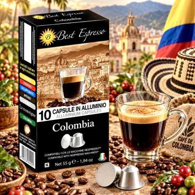 x10 Capsules Café Colombien Compatibles Nespresso® Riche et Intense Arabica