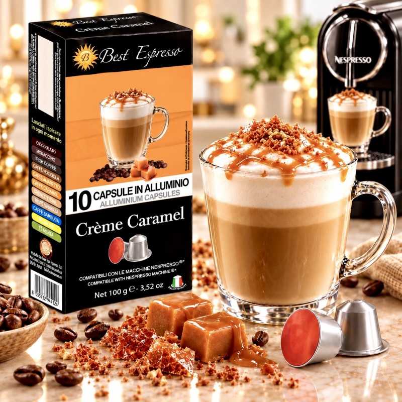 x10 Capsules Compatibles Nespresso - Café Crème Caramel Gourmand