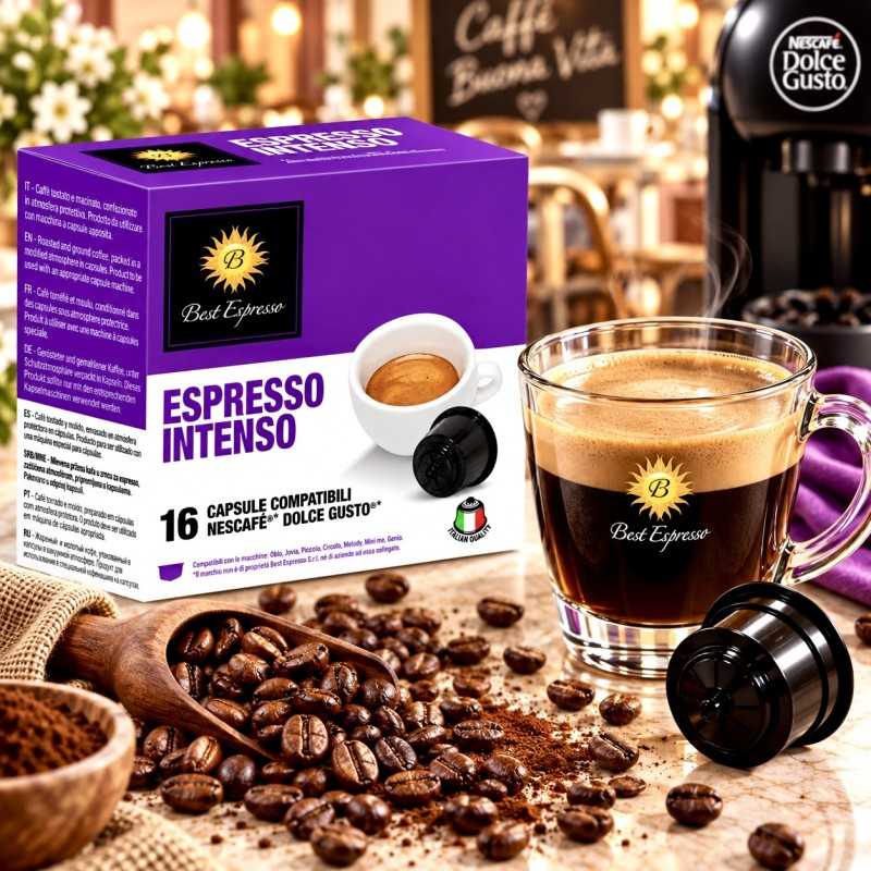 x16 Café Intenso Compatibles Machine à Café Dolce Gusto®