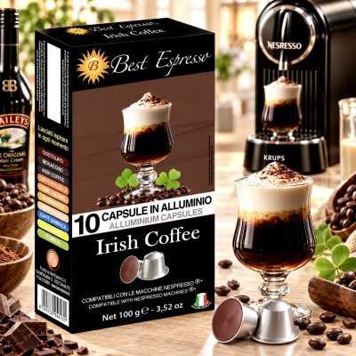 x10 Irish Coffee Compatible Nespresso® Café Irlandais Gourmand