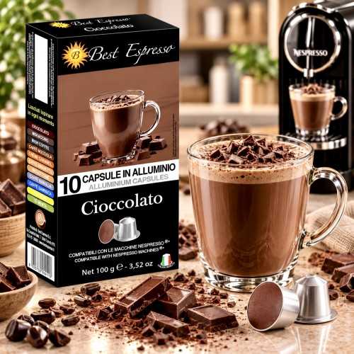 x10 Capsules Nespresso Chocolat Compatible® Intense Choco