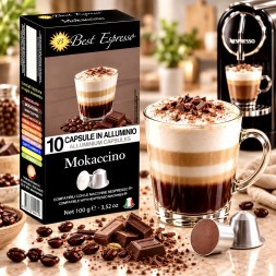 x10 Mokaccino Café Chocolat Lait Compatible avec Nespresso®