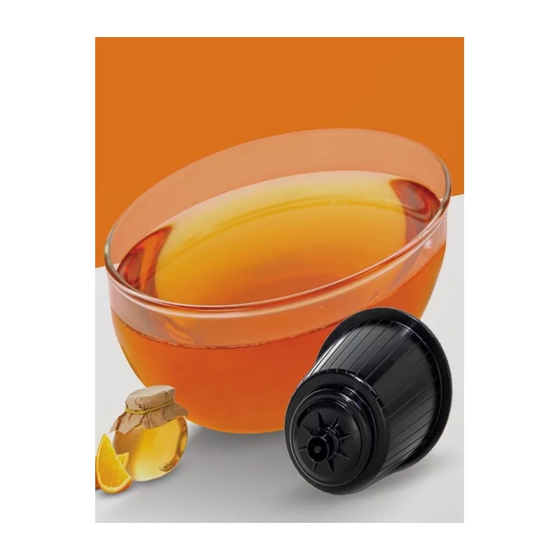 Compatible Dolce Gusto Camomille Miel Orange : boite de 16